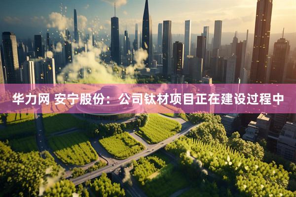 华力网 安宁股份：公司钛材项目正在建设过程中